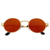 Luxury Metal Sunglasses Men Round Sunglass Steampunk Coating Glasses Vintage Retro Round Sunglasses Men Outdoor