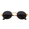 Luxury Metal Sunglasses Men Round Sunglass Steampunk Coating Glasses Vintage Retro Round Sunglasses Men Outdoor