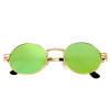 Luxury Metal Sunglasses Men Round Sunglass Steampunk Coating Glasses Vintage Retro Round Sunglasses Men Outdoor