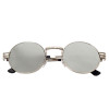 Luxury Metal Sunglasses Men Round Sunglass Steampunk Coating Glasses Vintage Retro Round Sunglasses Men Outdoor