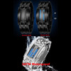 Luxury Lovers' Wristwatch Waterproof Men Women Stainless Steel Blue Binary Luminous LED Electronic Display Sport Watches Fashion