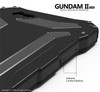 Luxury Gundam Waterproof Shockproof Metal Aluminum Armor Hard Case For iPhone 5 5s SE 5C 6 6s 7 Plus Cover Cases Tempered Glass