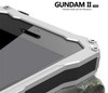 Luxury Gundam Waterproof Shockproof Metal Aluminum Armor Hard Case For iPhone 5 5s SE 5C 6 6s 7 Plus Cover Cases Tempered Glass