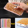Luxury Gold Foil Bling Glitter Clear Soft TPU Case For iPhone 7 & 7 Plus SE 5 5S 6 6S Plus SE 5 5s Case Silicone Back Cover