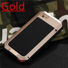 Luxury Doom Metal Armor Life Waterproof Shockproof Aluminum Case for IPhone 7 7 Plus 6 6S Plus 5 5C 5S SE 4 4S + Tempered Glass