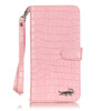 Luxury Crocodile Flip Leather Case For iPhone 5 5S SE 6 6S plus 7 8 Plus X Wallet Card Slots Stand Women Handbag Phone Cover