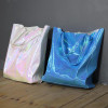 Luxury Brand Women Shoulder Bag Hologram Leather TopHandle Bags Silver Ladies Shopper Bag Large Capacity Tote Handbags Beach Bag