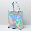 Luxury Brand Women Shoulder Bag Hologram Leather TopHandle Bags Silver Ladies Shopper Bag Large Capacity Tote Handbags Beach Bag