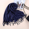 Luxury Brand Scarf Unisex 2016 Female Male Canada Wool Cashmere Scarf Pashmina Tassels Women Men Wrap Warm