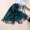 Luxury Brand Scarf Unisex 2016 Female Male Canada Wool Cashmere Scarf Pashmina Tassels Women Men Wrap Warm