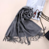 Luxury Brand Scarf Unisex 2016 Female Male Canada Wool Cashmere Scarf Pashmina Tassels Women Men Wrap Warm