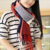 luxury Brand Plaid Cashmere Scarf Women Oversized Blanket Scarf Wrap Warm Wool Scarf Women Pashmina Shawls and Scarves