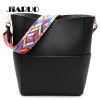 Luxury Brand Designer Bucket bag Women Leather Wide Color Strap Shoulder bag Handbag Large Capacity Crossbody bag For Shopping