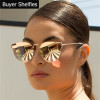 Luxury Brand Design Cat Eye Sunglasses Women Brand Designer Mirror Vintage Retro Sun Glasses For Women Female Lady Sunglass 2017