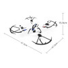Jjrc 2017 New H16-2 6-axis 360 Spotlight 2.4GHz RC quadcopter camera 2mp RTF Drone Toy with 2MP Camera Headless Mode RTF