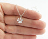 Jisensp New Chokers Necklace Tassut Cat and Dog Paw Print Animal Jewelry Women Pendant Cute Delicate Statement Necklaces N191