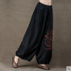 Jiqiuguer Original Wide Leg Pants for Women Summer Plus Size Linen Pants in Casual Loose Hanging Trousers Harem Pants G143K004
