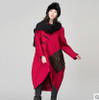 Jiqiuguer Ethnic women's loose plus size winter wadded jacket plate buttons outerwear female long Cotton Wadded CoatG154Y024