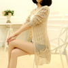 Jin Ru 2018 new spring coat dress in Korean long loose knit cardigan sweater in the spring of spring and Autumn