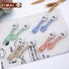 Natural wheat straw Cartoon Shape Children Dinnerware Set Baby Tableware Fork Cutlery Sets Cartoon Fork Set AA56