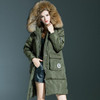 Natural Raccoon Fur Collar Winter Jacket Women White Duck Down Coats Long Thick Parkas Womens Winter Jackets And Coats