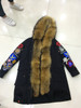 natural raccoon fur parka women real raccoon fur down coat
