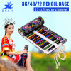 National Embroidery Pencils Pouch Bag 36/48/72 Holes Roll Brush Case cartucheras para lapices Gift Bag Art Supplies