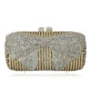 Natassie Brand Women Luxury Crystal evening Bag Bow Knot Style Wedding Clutches With Metal Shoulder Chain