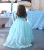 Princess Anna Elsa Dress Cosplay Costume Custom Kids Princess Dress Sequined Cotton Costume Baby Girls Dress Vestidos Children