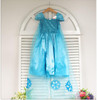 Princess Anna Elsa Dress Cosplay Costume Custom Kids Princess Dress Sequined Cotton Costume Baby Girls Dress Vestidos Children