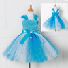 Princess Anna Elsa Dress Tulle Tutu Dress Snow Queen Christmas Halloween Cosplay Costume Birthday Party Vestidos Children Dress