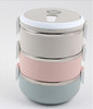 Portable Stainless Steel Japanese Bento Box Gradient Color Thermal For Food With Containers Lunch Boxs For Kids Picnic