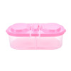 Portable New Plastic Food Storage Box 2 Lattices Sealed Crisper Grains Tank Storage Kitchen Sorting Food Storage Box Container