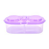 Portable New Plastic Food Storage Box 2 Lattices Sealed Crisper Grains Tank Storage Kitchen Sorting Food Storage Box Container