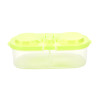 Portable New Plastic Food Storage Box 2 Lattices Sealed Crisper Grains Tank Storage Kitchen Sorting Food Storage Box Container