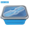 Portable lunch boxs Silicon Collapsible microwave Lunchbox bento lunch boxs folding lunchbox set food container