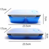 Portable lunch boxs Silicon Collapsible microwave Lunchbox bento lunch boxs folding lunchbox set food container