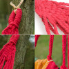 Portable Hammock Outdoor Hammock Garden Sports Home Travel Camping Swing Canvas Stripe Hang Bed Hammock Red, Blue 190 x 80cm