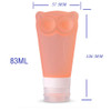Portable Empty Cosmetics Container Sub Bottle Owl Push Refillable Silicone Bottle Shampoo Shower Outdoor Gel Lotion Sub-bottling