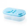 Portable 2 grids Storage Box Food Grade PP Kitchen Food Organizer Case with Lid Case Container