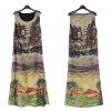 Popular Women Sleeveless Silk Chiffon Long Maxi Dress Summer Beach Sundress Fashion