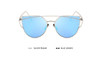 POLYREAL 2017 New Cat Eye Sunglasses Women Brand Designer Female Twin-Beams Rose Gold Mirror Sun Glasses Cateye Sunglasses UV400
