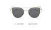 POLYREAL 2017 New Cat Eye Sunglasses Women Brand Designer Female Twin-Beams Rose Gold Mirror Sun Glasses Cateye Sunglasses UV400