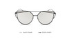 POLYREAL 2017 New Cat Eye Sunglasses Women Brand Designer Female Twin-Beams Rose Gold Mirror Sun Glasses Cateye Sunglasses UV400