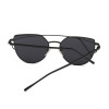 POLYREAL 2017 New Cat Eye Sunglasses Women Brand Designer Female Twin-Beams Rose Gold Mirror Sun Glasses Cateye Sunglasses UV400