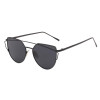 POLYREAL 2017 New Cat Eye Sunglasses Women Brand Designer Female Twin-Beams Rose Gold Mirror Sun Glasses Cateye Sunglasses UV400