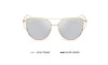 POLYREAL 2017 New Cat Eye Sunglasses Women Brand Designer Female Twin-Beams Rose Gold Mirror Sun Glasses Cateye Sunglasses UV400