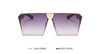 POLYREAL 2017 New Women Oversized Square Sunglasses Men Unique Shield UV400 Gradient Vintage Eyeglasses For Female Male