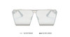 POLYREAL 2017 New Women Oversized Square Sunglasses Men Unique Shield UV400 Gradient Vintage Eyeglasses For Female Male