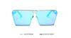 POLYREAL 2017 New Women Oversized Square Sunglasses Men Unique Shield UV400 Gradient Vintage Eyeglasses For Female Male
